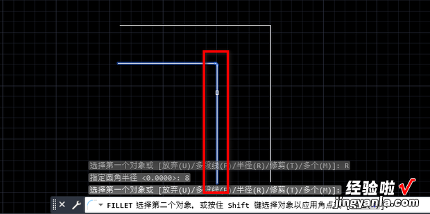 CAD直线道路直角拐弯作画圆弧曲线拐弯，cad直线转圆弧快捷键