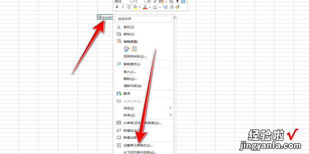 在excel中怎么设置字体大小适应单元格大小