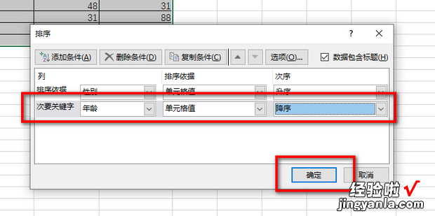 Excel文档如何按照多个条件排序