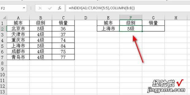 详解INDEX函数:ROW和COLUMN组合返回指定行列值