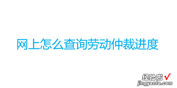 网上怎么查询劳动仲裁进度，劳动仲裁官网首页登录入口