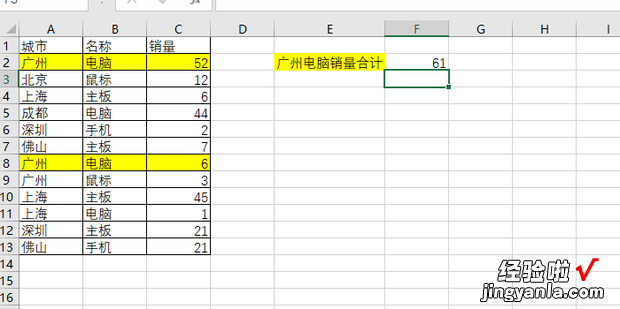 Sumifs函数的用法，sumifs函数的用法