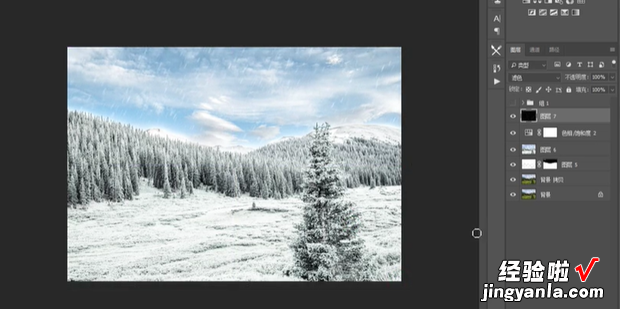 ps怎么制作雪景，ps怎么制作雪景照片