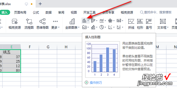 目标完成对比堆积柱形图，实际和目标对比柱形图