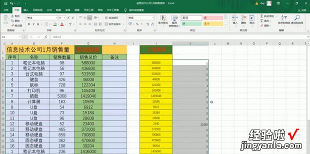 用Excel函数如何检查两列是否一致