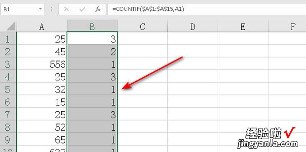 如何用excel 统计大量不重复数据的个数