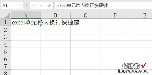 excel单元格内换行快捷键，excel单个格子里怎么换行