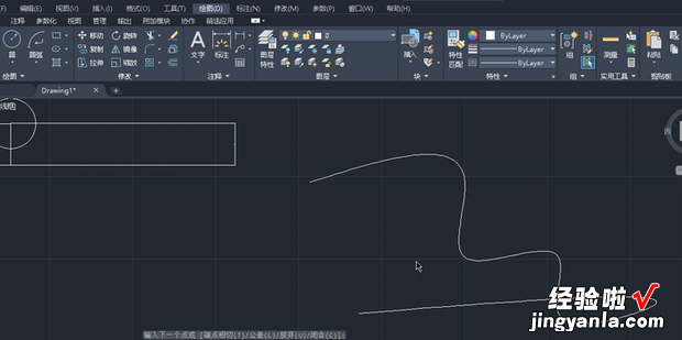 cad如何画随意弯曲的线，cad如何画随意弯曲的线快捷键