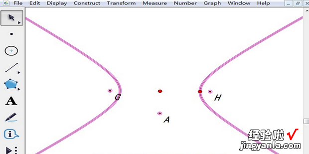 几何画板自定义工具绘制双曲线，几何画板绘制双曲线的渐近线