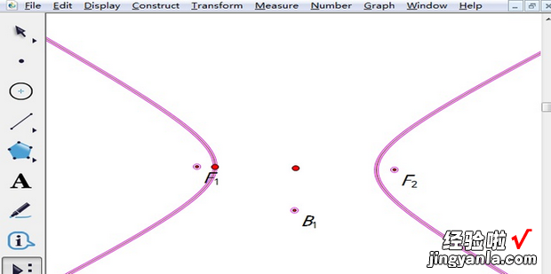 几何画板自定义工具绘制双曲线，几何画板绘制双曲线的渐近线