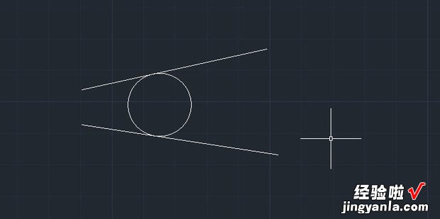 CAD如何画与两条线相切的圆，cad如何画与两条线相切的圆弧