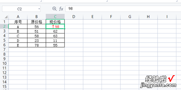 Excel单元格数据怎么设置上涨或下降箭头↑↓