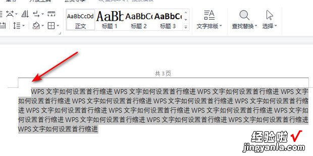 WPS文字如何设置首行缩进，wps文字设置首行缩进后没有显示