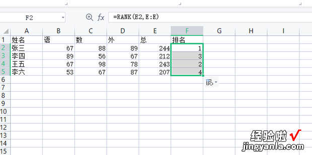 WPS表格如何进行成绩排名，wps表格如何排名