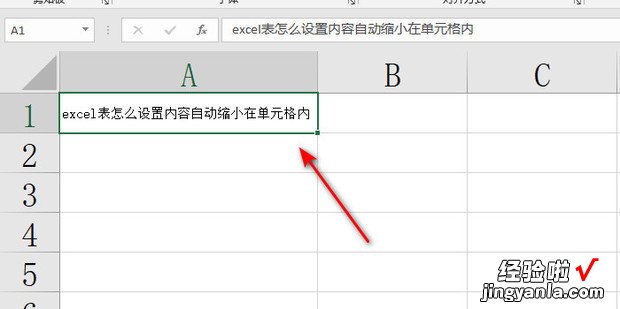excel表怎么设置内容自动缩小在单元格内
