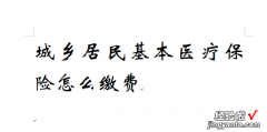 城乡居民基本医疗保险怎么缴费，城乡居民基本医疗保险怎么缴费