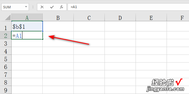 在excel中$b$1怎么打出来，$b$2在excel中怎么打出来