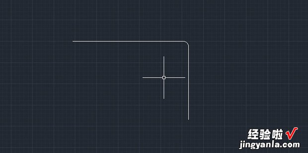 AUTOCAD如何为两条直线段设置圆角