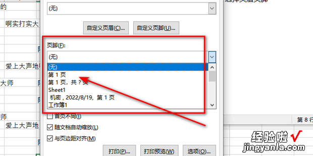 如何给EXCEL添加页码，excel如何添加页脚页码