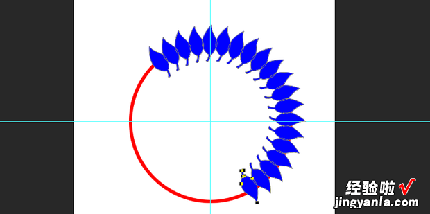 PS中如何让图形围绕圆圈绕一圈，ps中如何让图形围绕圆圈绕一圈