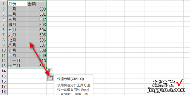 excel中的表格如何快速生成“饼图”，Excel表格如何快速