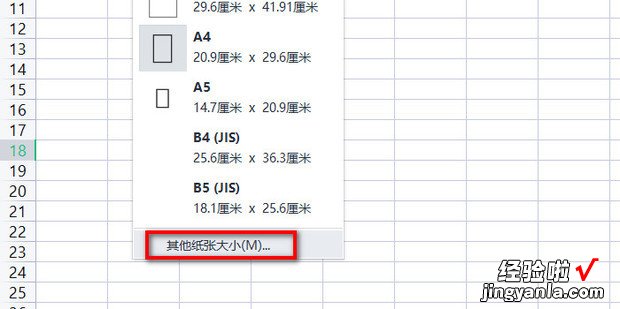 怎样在WPS表格中将纸张大小设置为A4尺寸