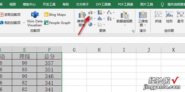 在Excel柱形图上添加折线图，Excel柱形图怎么添加图注