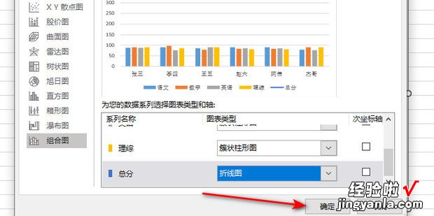 在Excel柱形图上添加折线图，Excel柱形图怎么添加图注