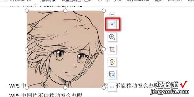 WPS中图片不能移动怎么办呢，WPS图片不能移动