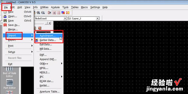 CAM350 Gerber 导出DXF，cam350导出gerber文件