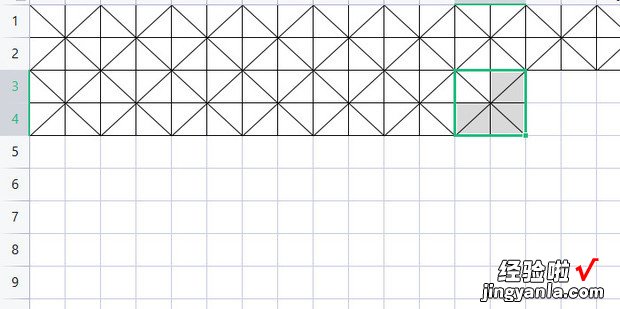 Excel 中怎么制作字帖田字格