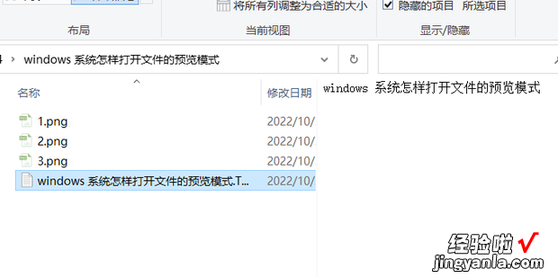 windows 系统怎样打开文件的预览模式