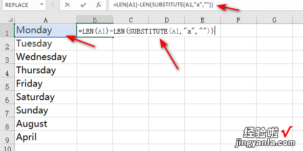 excel如何统计特定字符的个数，excel统计含有特定字符单元格个数