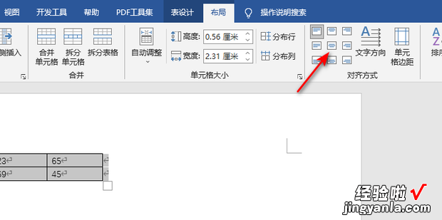 word表格中的数字怎么水平居中，word表格中的文字水平居中怎么设置