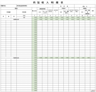 药监收入明细表Word文档下载