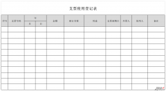 支票使用登记表Word文档下载