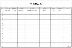 收文登记表Word文档下载