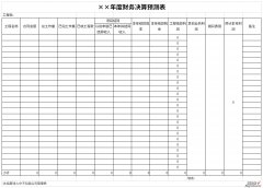 年度财务决算预测表Word文档下载