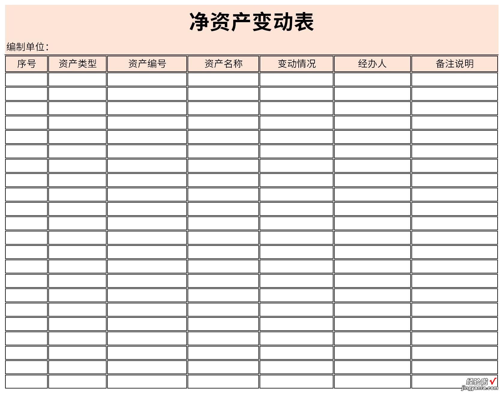 净资产变动表Word文档下载