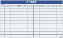 资产明细表Word文档下载