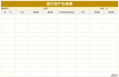 银行资产负债表Word文档下载