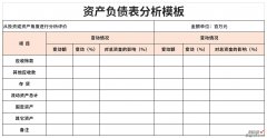 资产负债表分析模板Word文档下载