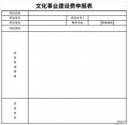 文化事业建设费申报表Word文档下载