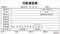 付款审批表Word文档下载