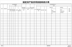 固定资产投资项目能耗统计表Word文档下载