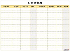 公司财务表Word文档下载