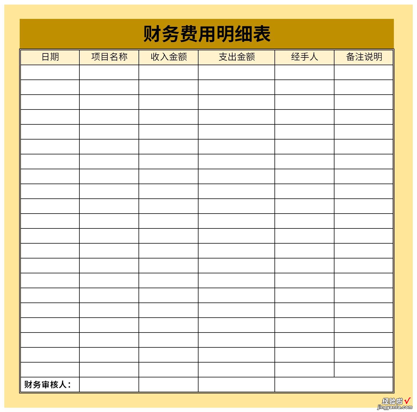 财务费用明细表Word文档下载