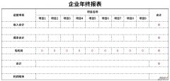 企业年终报表Word文档下载