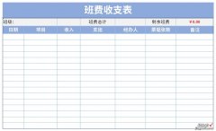 班费收支项目明细表Word文档下载