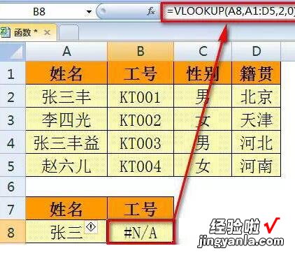 小编分享Excel中VLOOKUP函数使用时出现错误值的处理操作